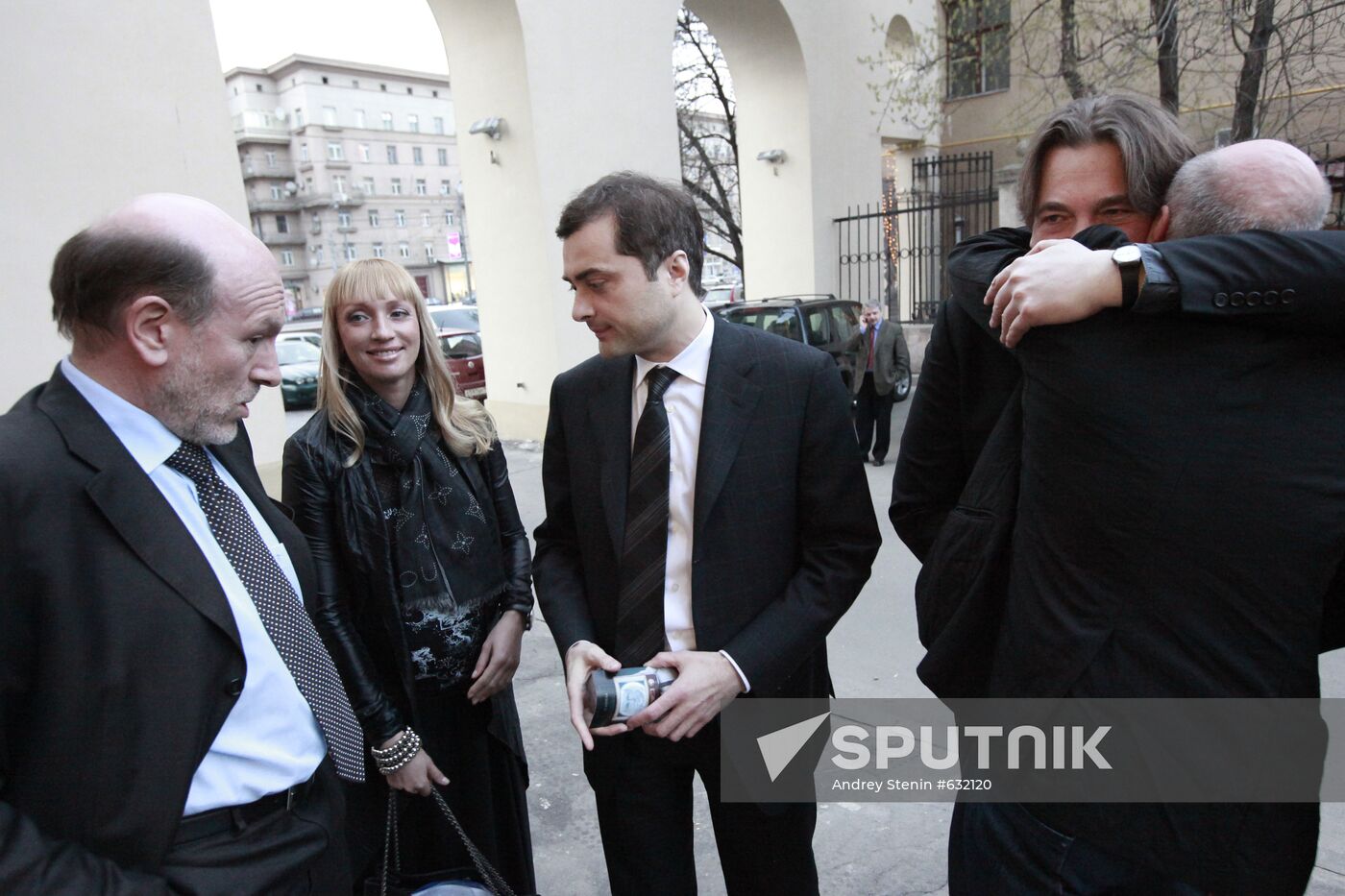 Alexander Voloshin, Vladislav Surkov and Konstantin Ernst