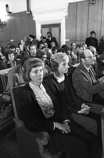 Monika and Karl-Heinz Rust in courtroom