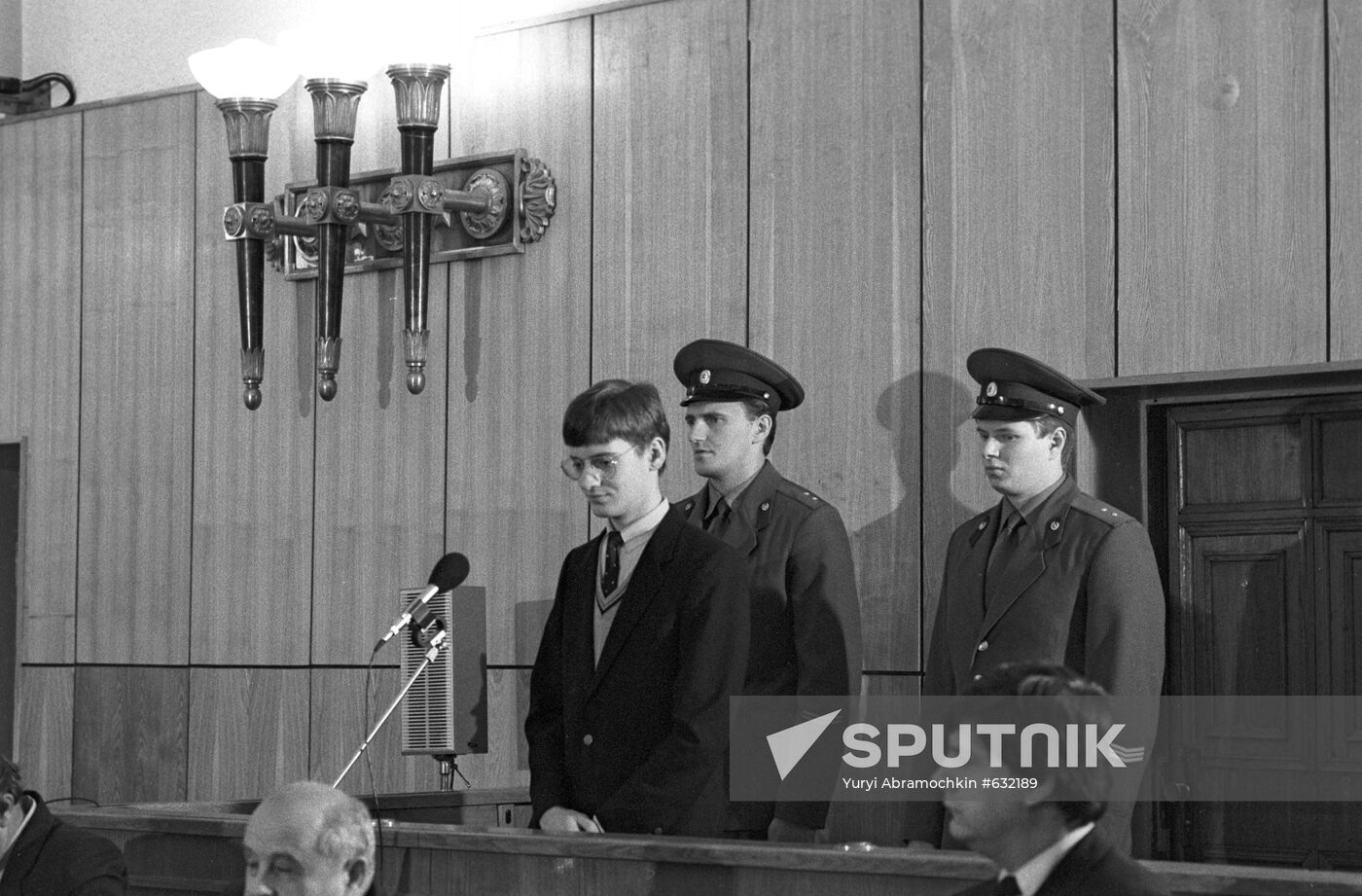 Mathias Rust in courtroom