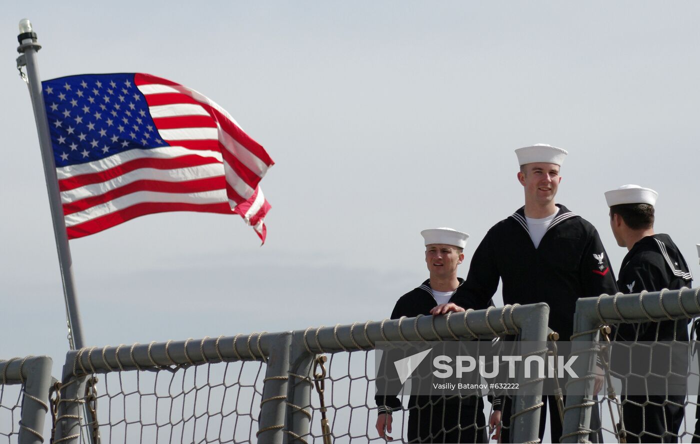 Sailors of John L. Hall Frigate of United States Navy