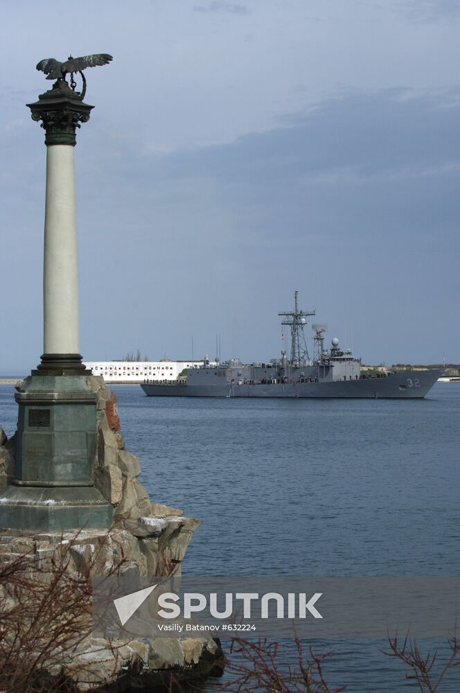 John L. Hall Frigate of United States Navy in Sevastopol
