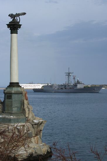 John L. Hall Frigate of United States Navy in Sevastopol