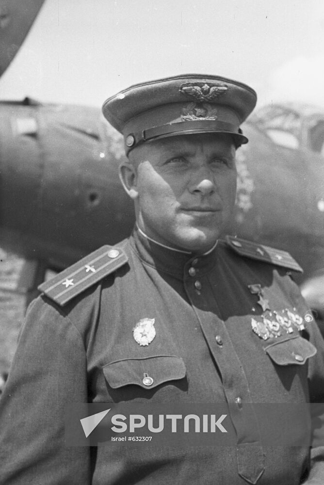 Soviet pilot Boris Glinka