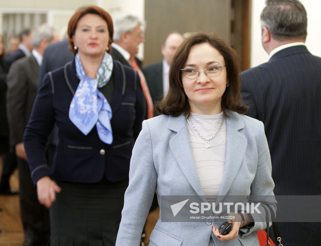 Elvira Nabiullina and Yelena Skrynnik