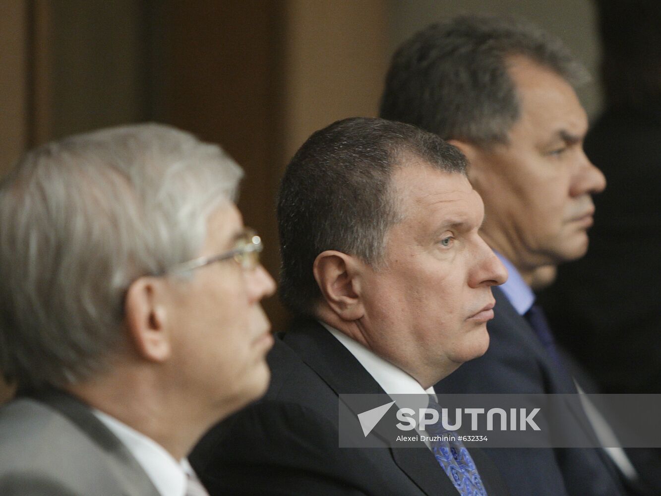 Sergei Ignatyev, Igor Sechin and Sergei Shoigu