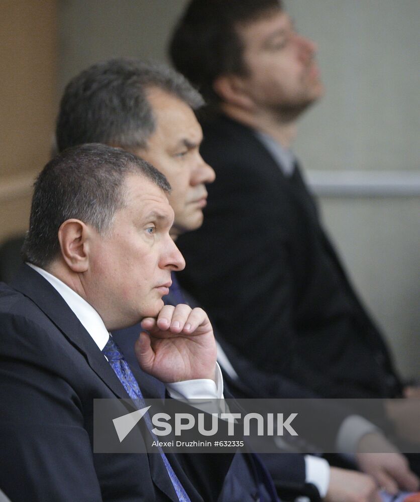 Igor Sechin and Sergei Shoigu