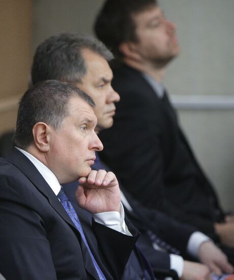 Igor Sechin and Sergei Shoigu