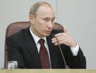 Russian Prime Minister Vladimir Putin at Duma meeting