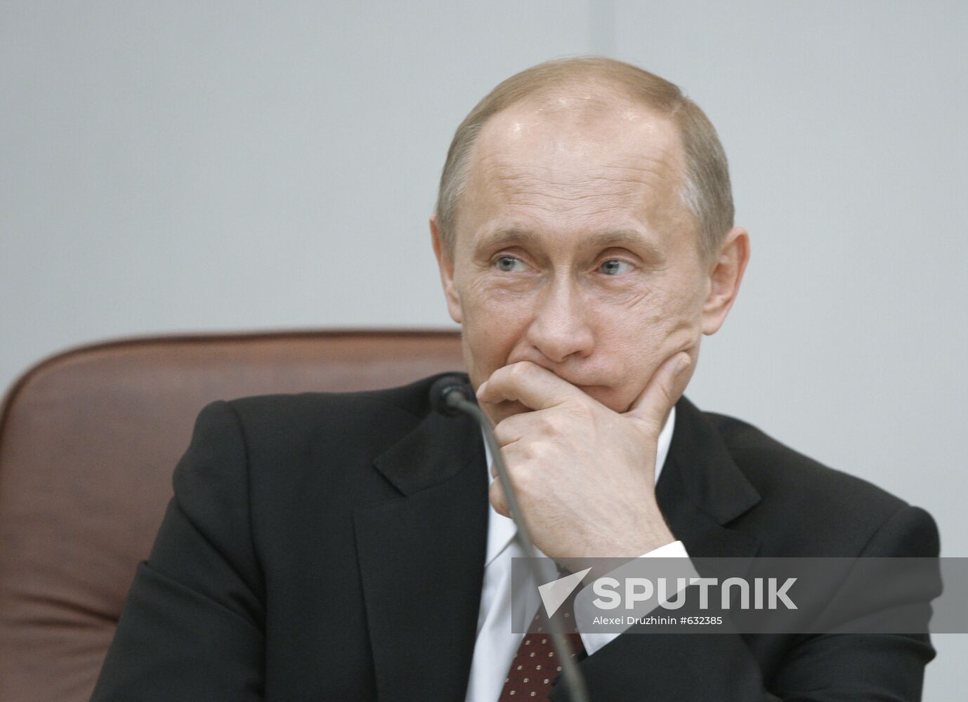 Russian Prime Minister Vladimir Putin at Duma meeting