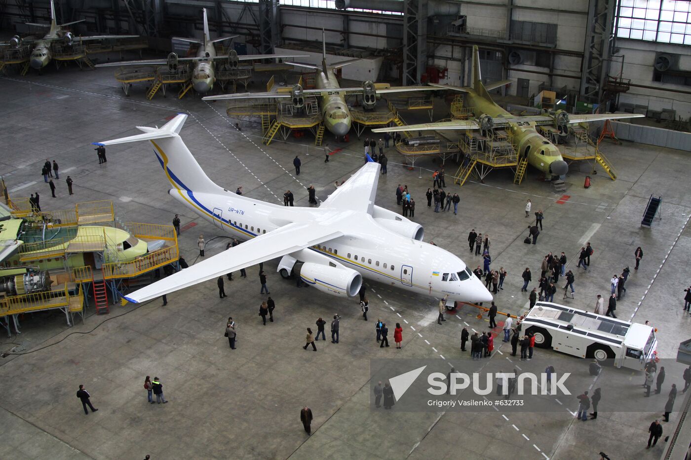 First prototype of the Ukrainian jet aircraft An-158