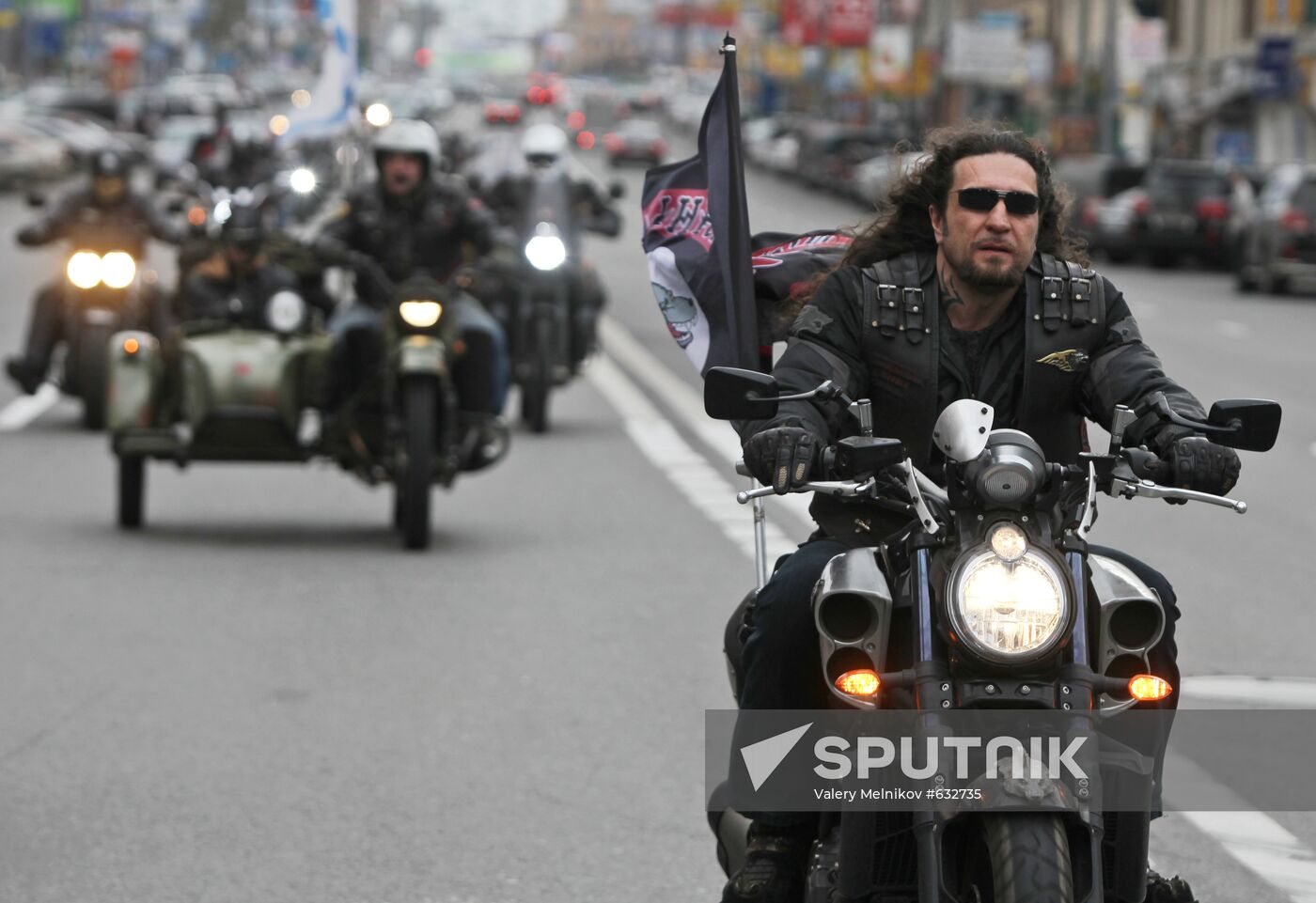 Opening of biker season in Moscow