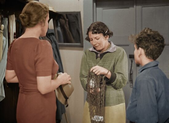 Still from colorized version of "Foundling"