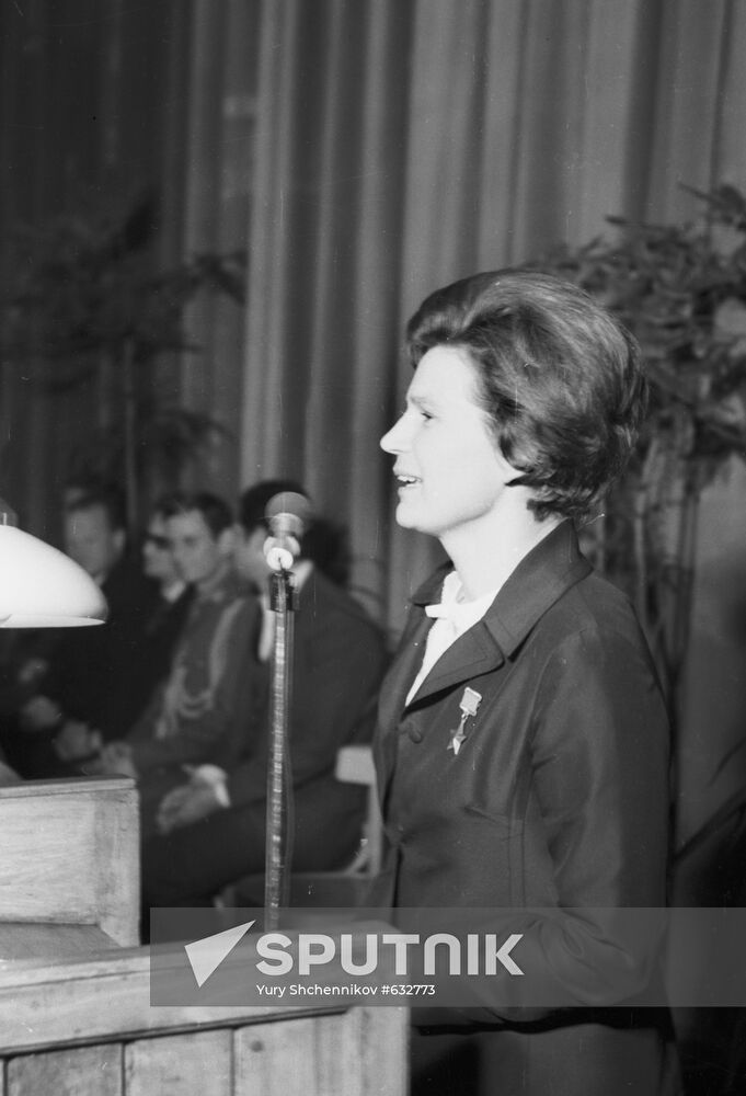Soviet cosmonaut Valentina Tereshkova.