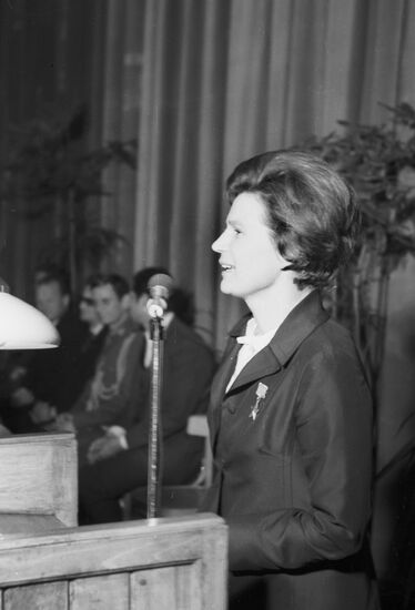 Soviet cosmonaut Valentina Tereshkova.
