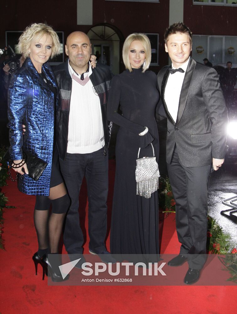 Valeriya, Iosif Prigozhin, Lera Kudryavtseva and Sergei Lazarev