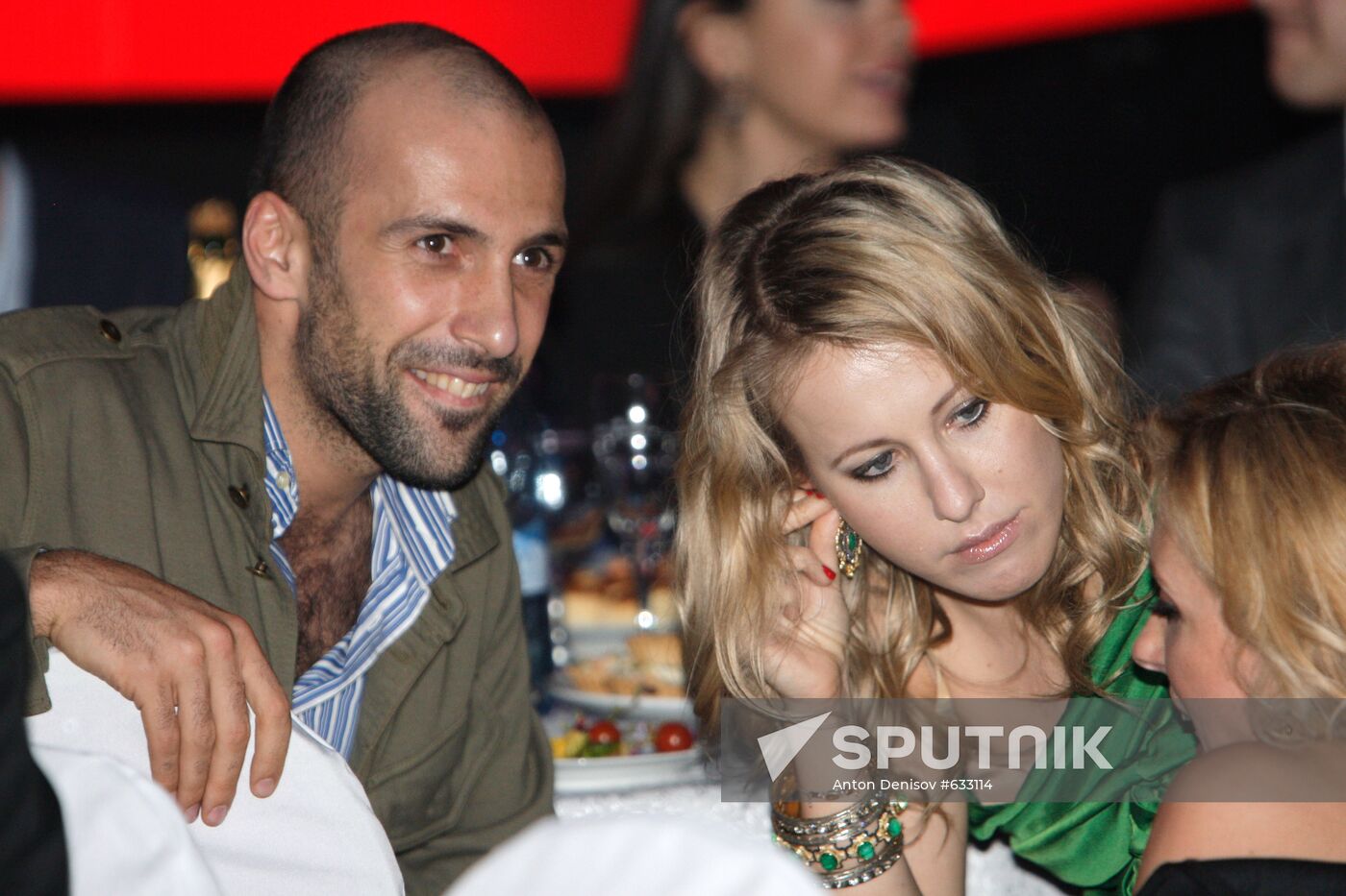 Ksenia Sobchak and Evgeni Papunaishvili