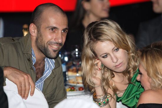 Ksenia Sobchak and Evgeni Papunaishvili