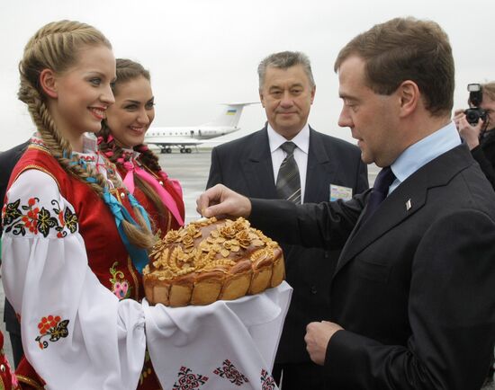 Dmitry Medvedev visits Ukraine