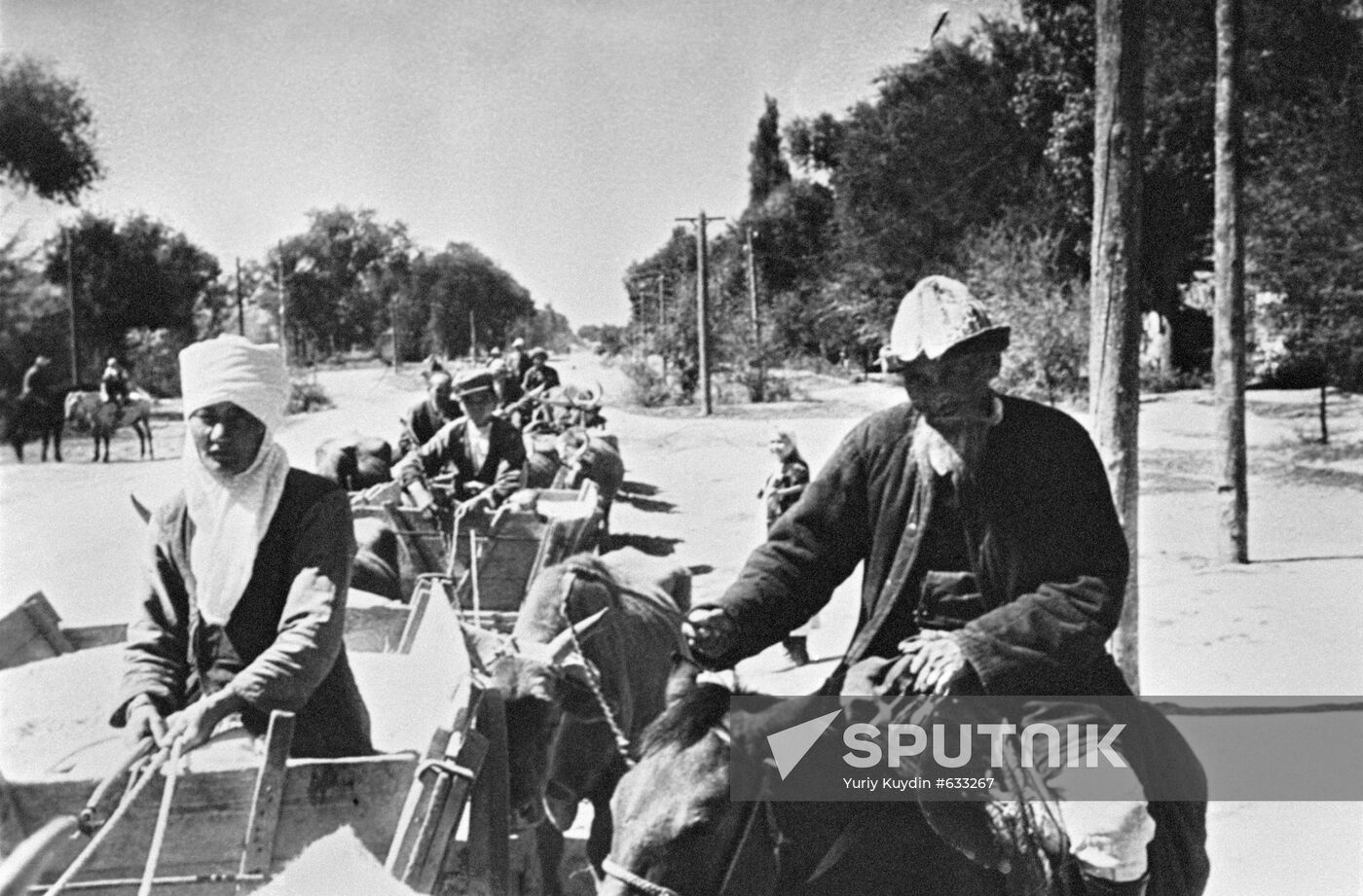 Scene from film Kazakhstan in Great Patriotic War of 1941-1945