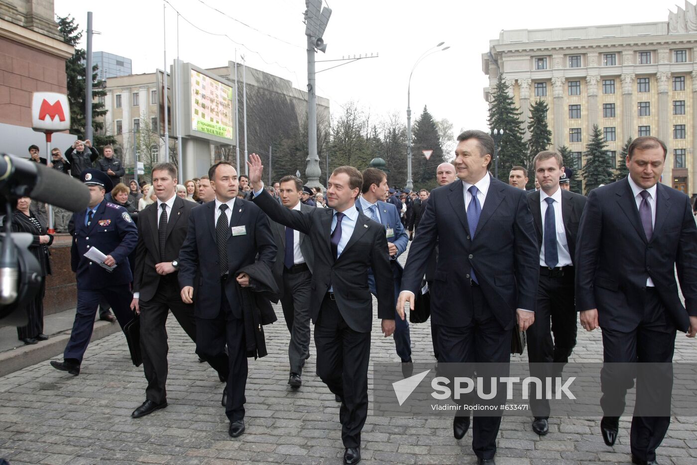 Dmitry Medvedev visits Ukraine