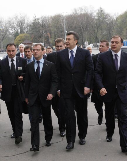 Dmitry Medvedev visits Ukraine