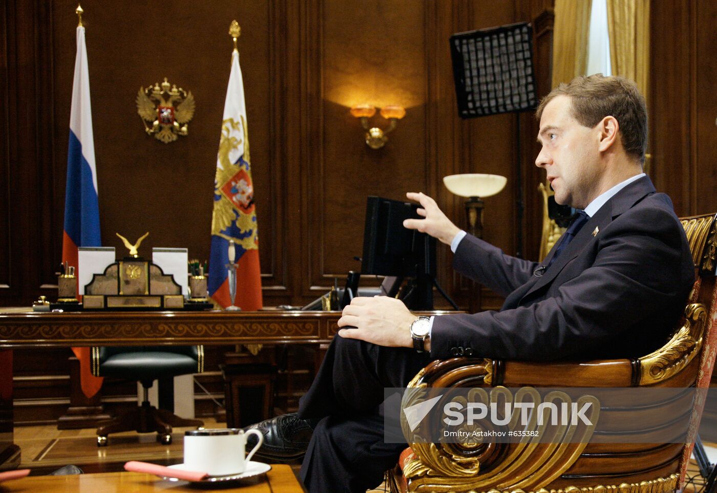 Dmitry Medvedev gives interview to Norway's Aftenposten