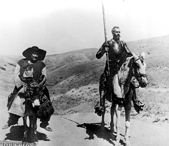 Shot from film "Don Quixote"