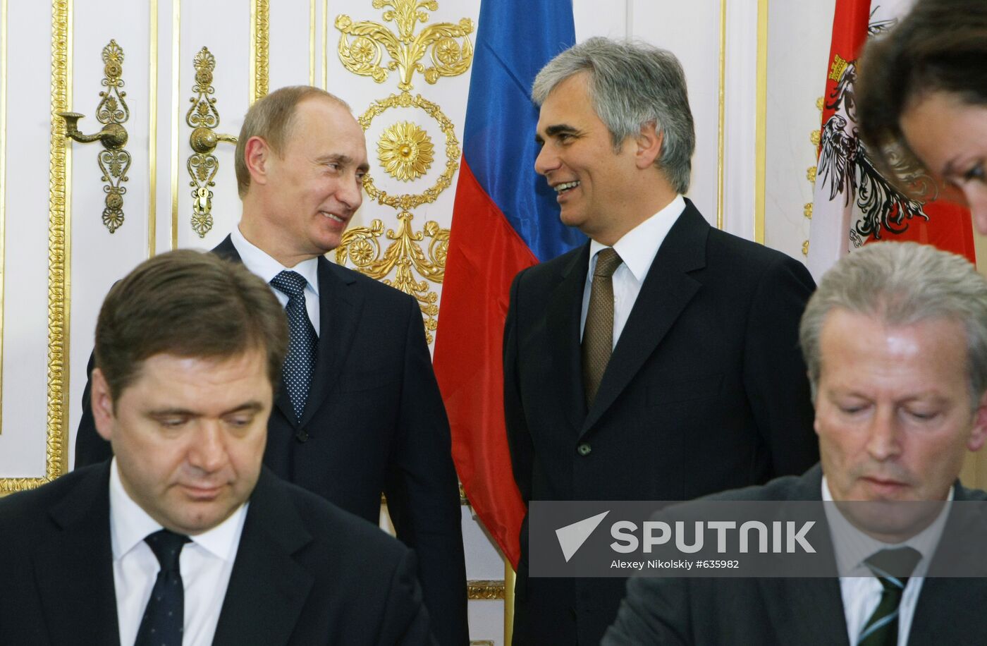 Russian fans at European Judo Championship in Vienna