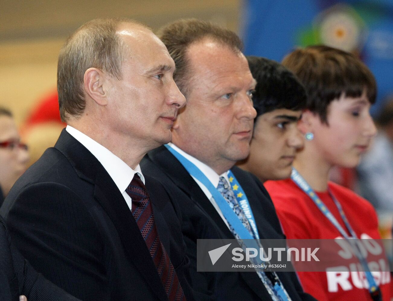 Russian fans at European Judo Championship in Vienna