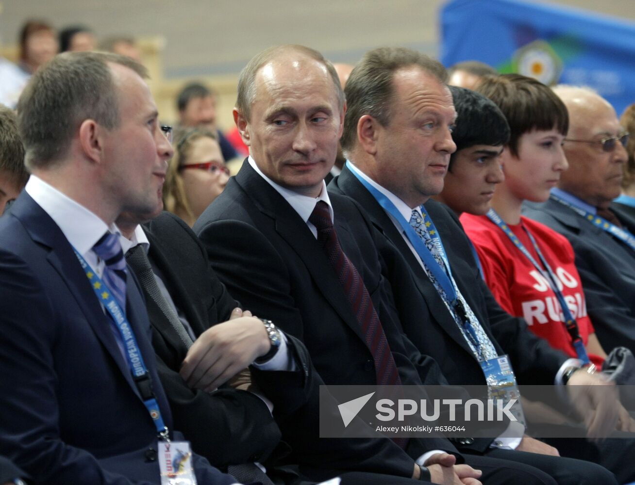 Russian fans at European Judo Championship in Vienna