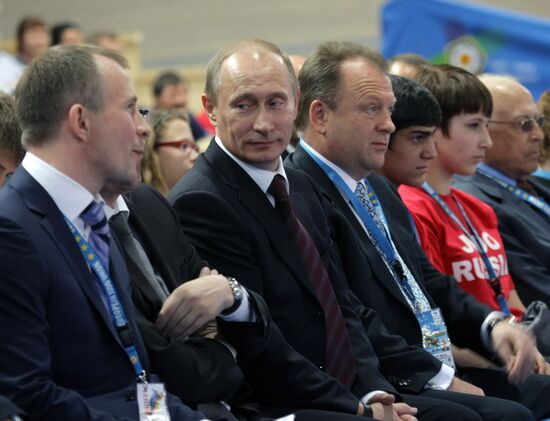 Russian fans at European Judo Championship in Vienna