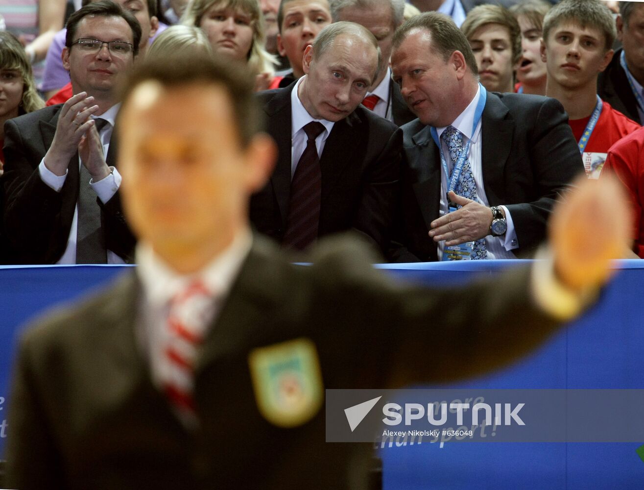 Russian fans at European Judo Championship in Vienna