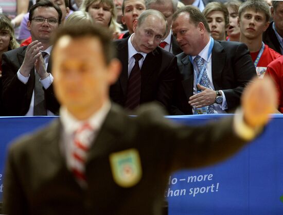 Russian fans at European Judo Championship in Vienna