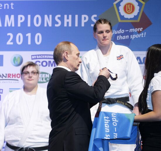 Russian fans at European Judo Championship in Vienna
