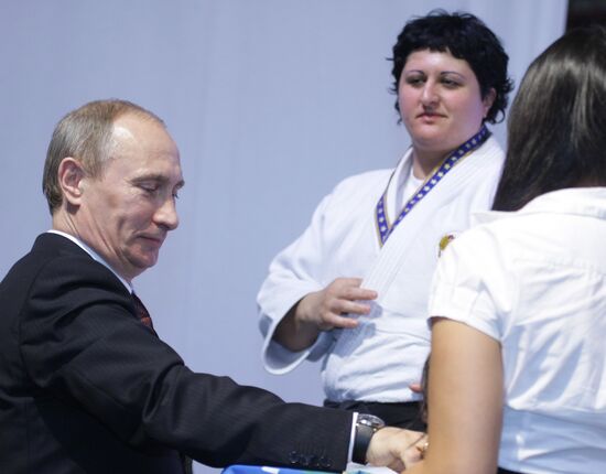 Russian fans at European Judo Championship in Vienna