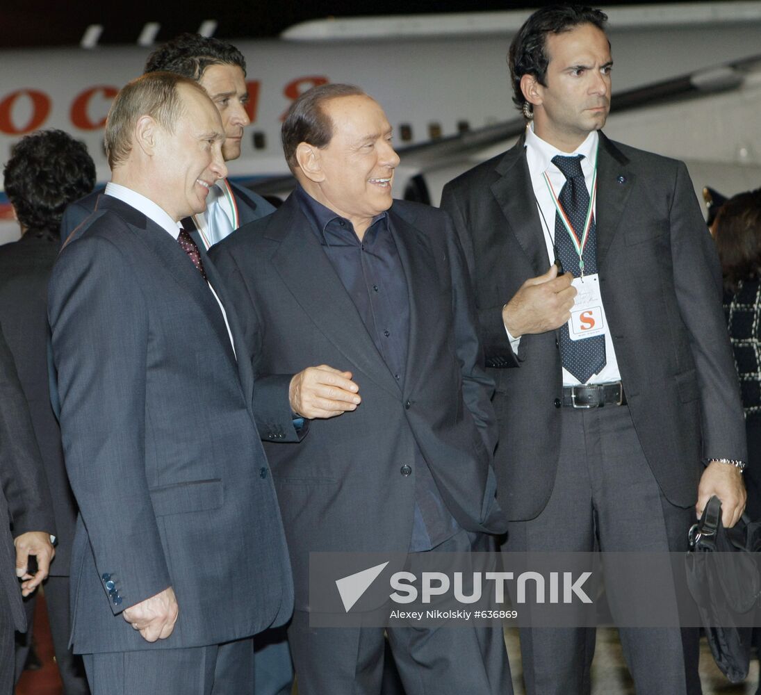 Prime Minister Vladimir Putin visits Italy