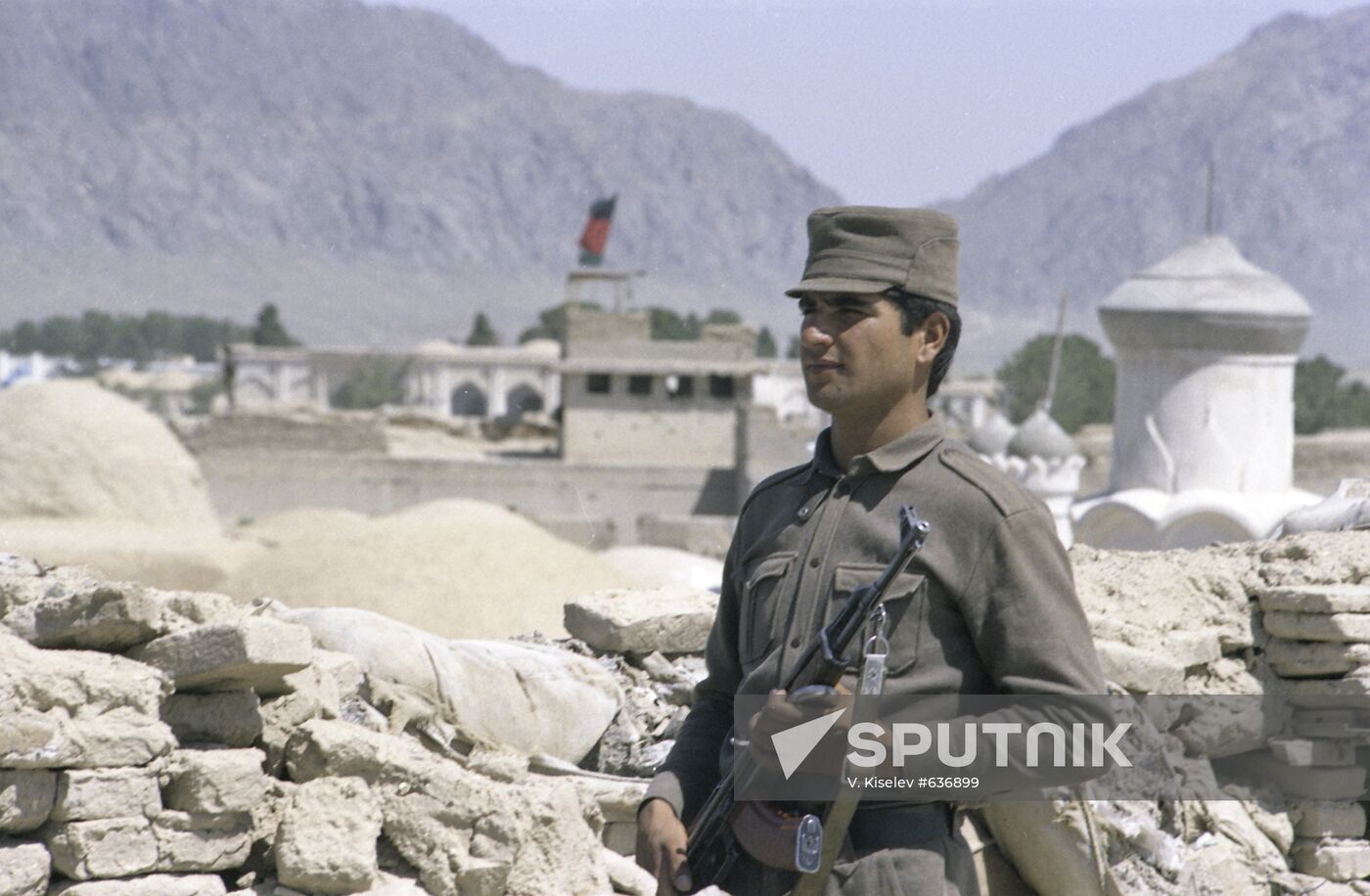 Military man on duty in Kandahar