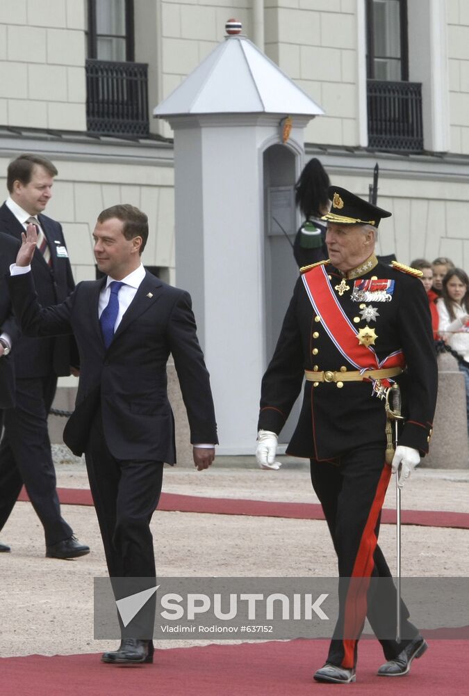 President Dmitry Medvedev visits Norway