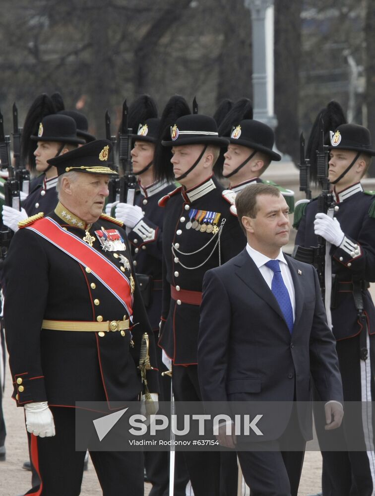 President Dmitry Medvedev visits Norway