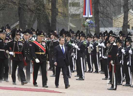 President Dmitry Medvedev visits Norway