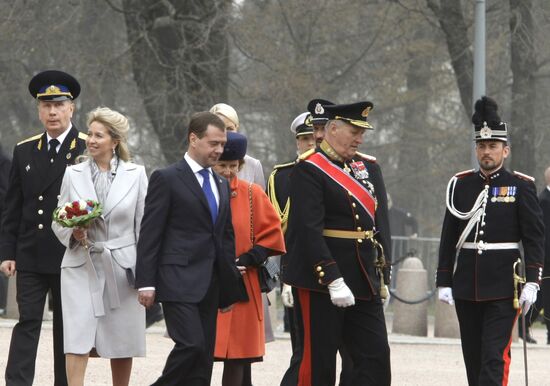 President Dmitry Medvedev visits Norway