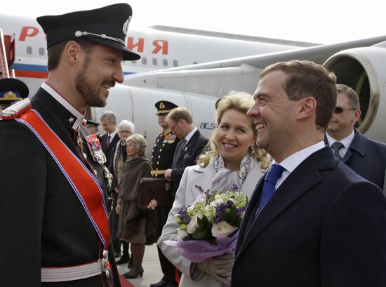 President Dmitry Medvedev visits Norway