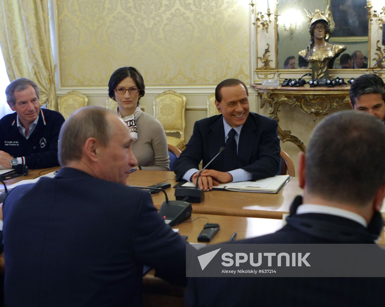 Prime Minister Vladimir Putin visits Italy