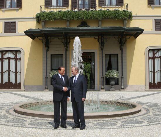 Prime Minister Vladimir Putin visits Italy