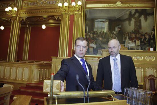 President Dmitry Medvedev visits Norway