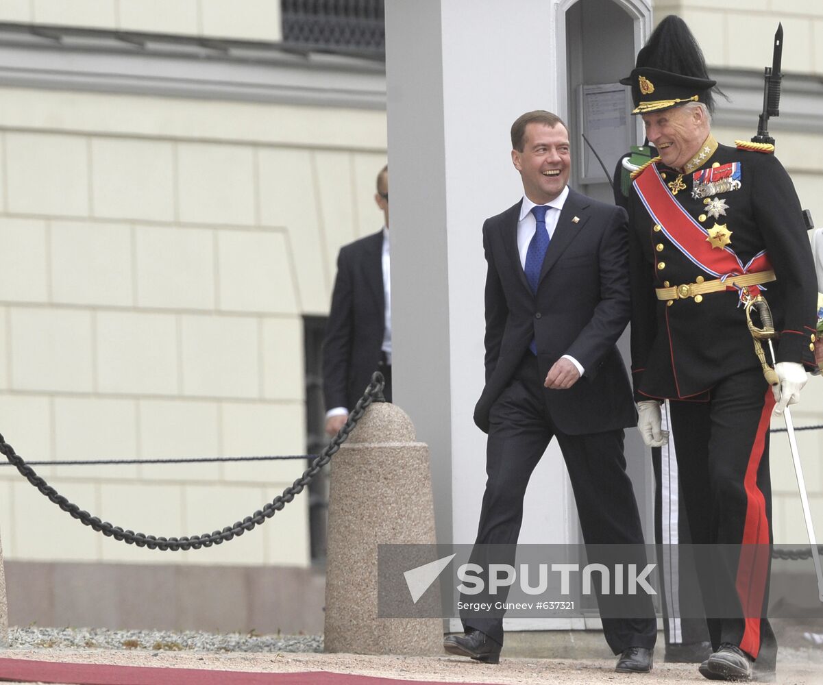President Dmitry Medvedev visits Norway
