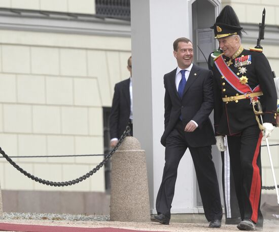 President Dmitry Medvedev visits Norway