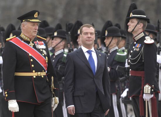 President Dmitry Medvedev visits Norway