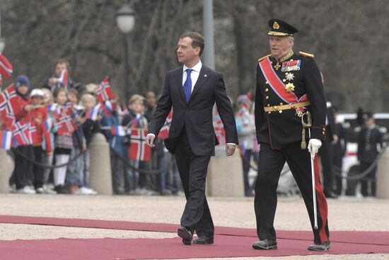 President Dmitry Medvedev visits Norway