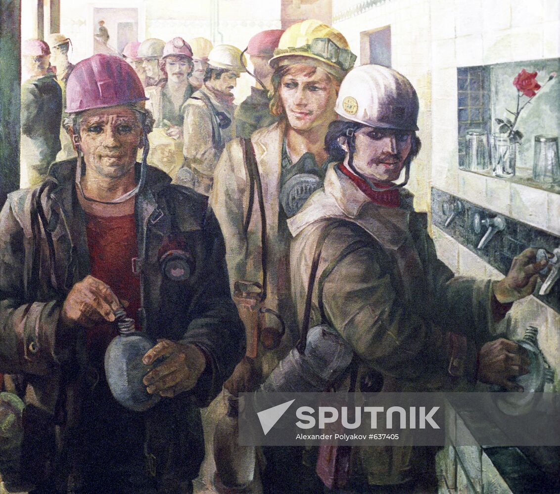 Reproduction of "Bon Voyage" painting by P. Shakalo